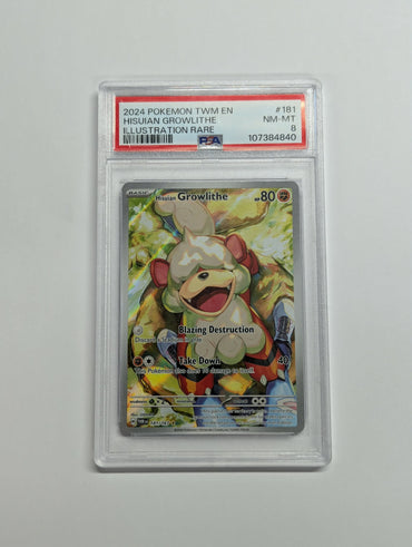 Hisuian Growlithe (181/167) [Scarlet & Violet: Twilight Masquerade] Graded PSA 8