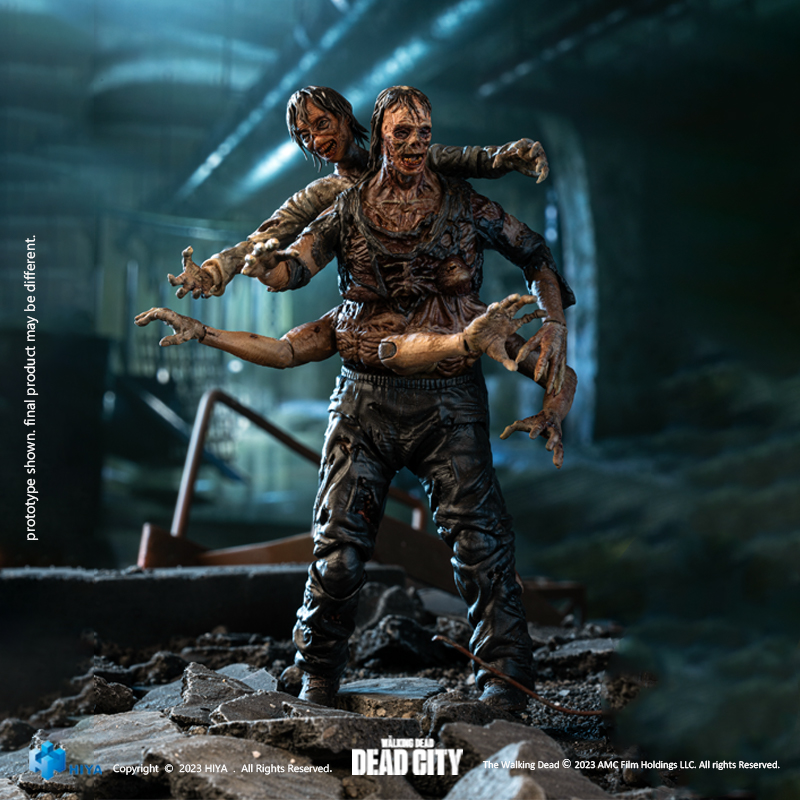 EXQUISITE MINI SERIES 1/18 SCALE THE WALKING DEAD: DEAD CITY WALKER KING