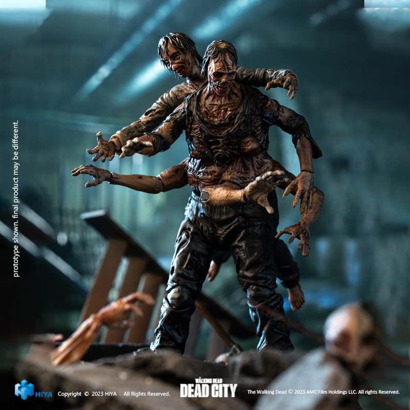 EXQUISITE MINI SERIES 1/18 SCALE THE WALKING DEAD: DEAD CITY WALKER KING