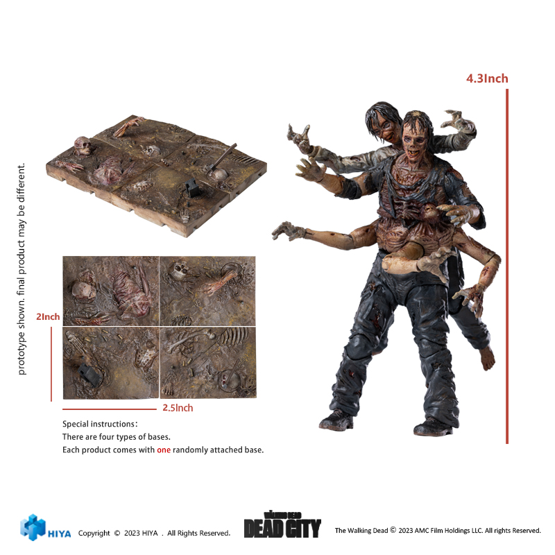 EXQUISITE MINI SERIES 1/18 SCALE THE WALKING DEAD: DEAD CITY WALKER KING