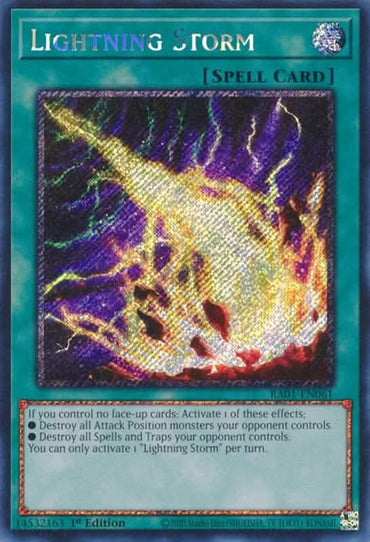 Lightning Storm [RA01-EN061] Platinum Secret Rare