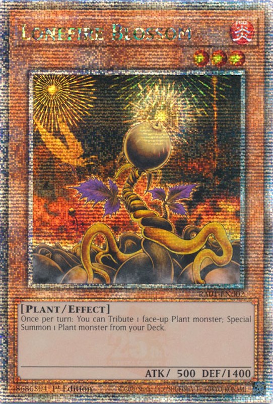 Lonefire Blossom [RA01-EN002] Quarter Century Secret Rare