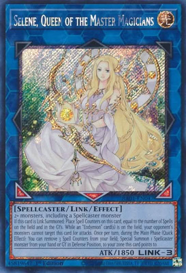 Selene, Queen of the Master Magicians [RA01-EN047] Platinum Secret Rare
