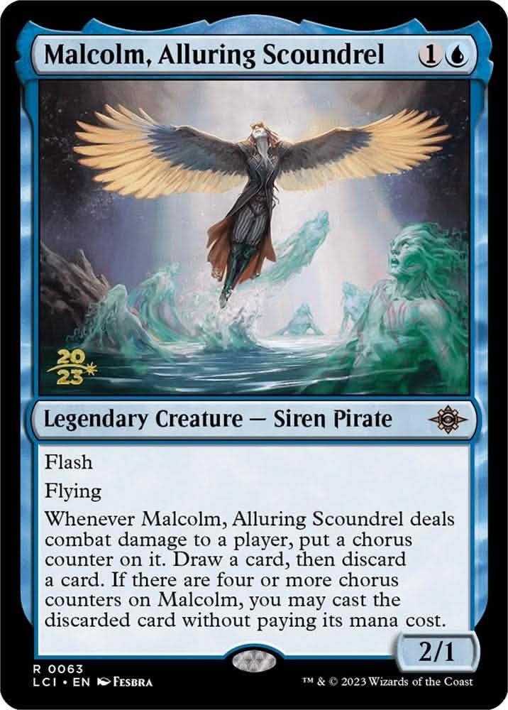 Malcolm, Alluring Scoundrel [The Lost Caverns of Ixalan Prerelease Cards]