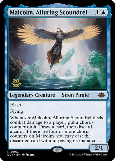 Malcolm, Alluring Scoundrel [The Lost Caverns of Ixalan Prerelease Cards]