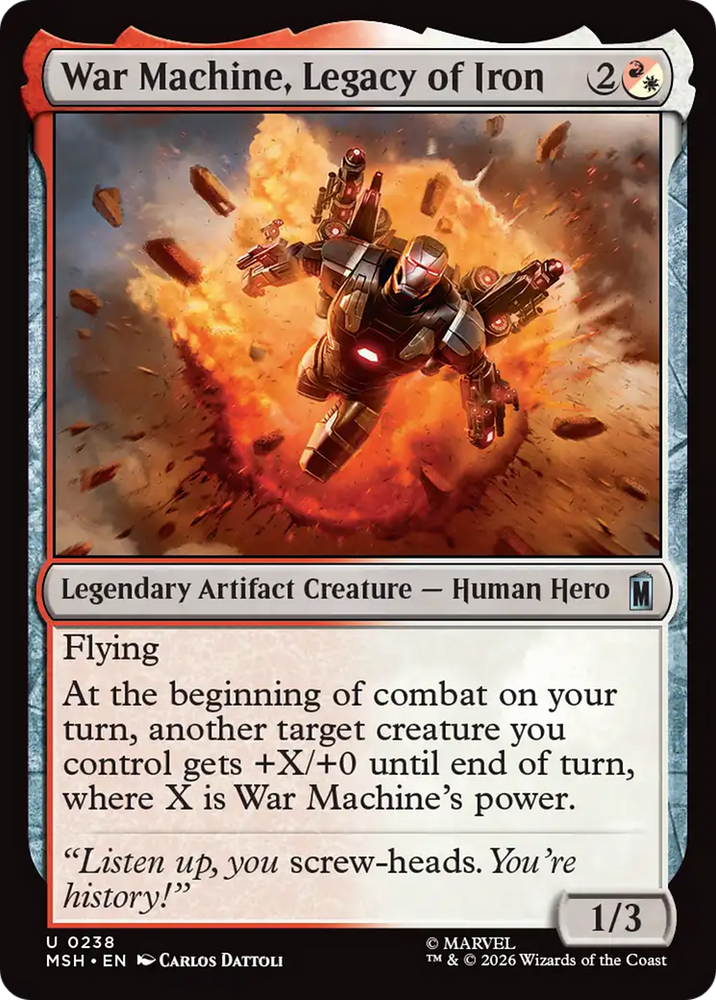 War Machine, James Rhodes [Marvel Super Heroes]