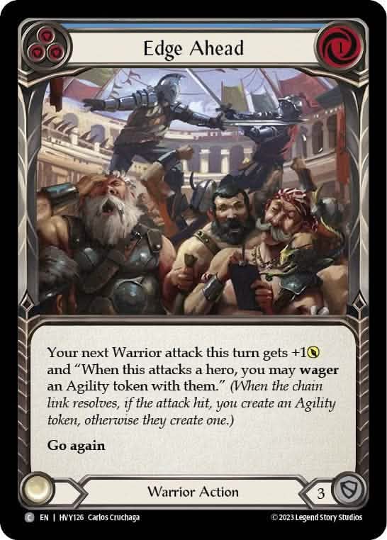 Edge Ahead (Blue) [HVY126] (Heavy Hitters)  Rainbow Foil