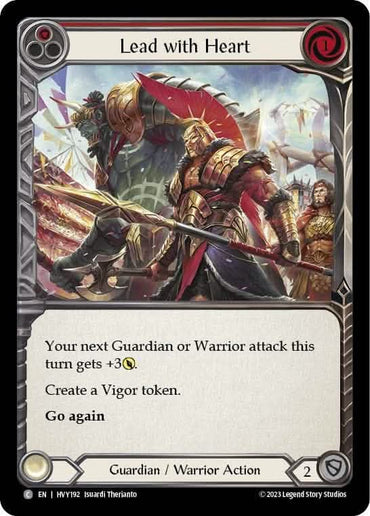 Lead with Heart (Red) [HVY192] (Heavy Hitters)  Rainbow Foil