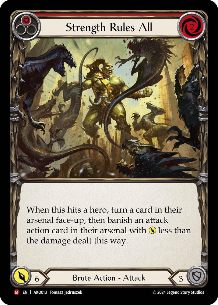 Strength Rules All [AKO013] (Armory Deck: Kayo)  Rainbow Foil