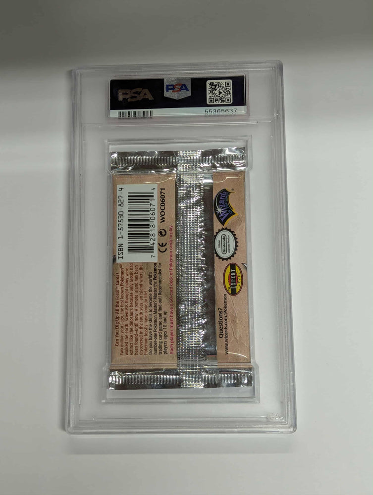 Pokemon Fossil 1st Edition Booster Pack Graded PSA 9