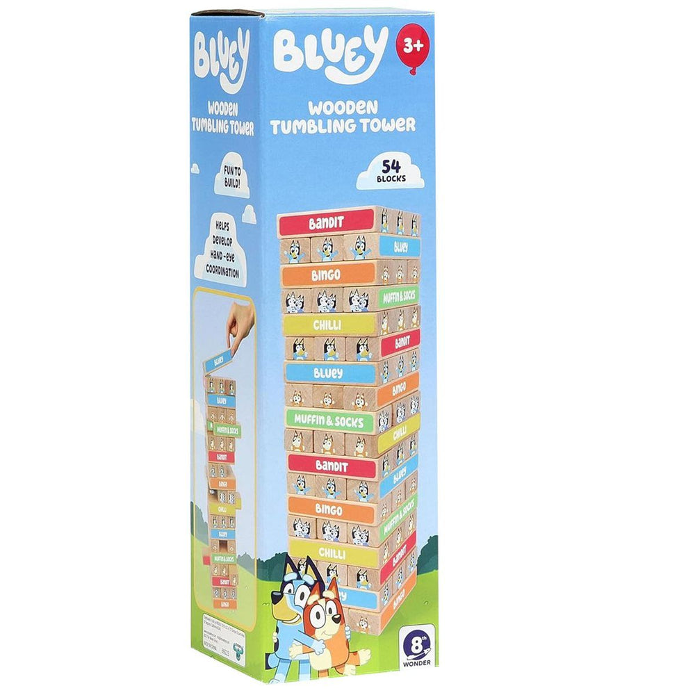 BLUEY WOODEN TUMBLING TOWER