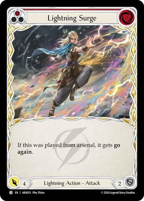 Lightning Surge (Red) [ARA013] (Rosetta Aurora Blitz Deck)