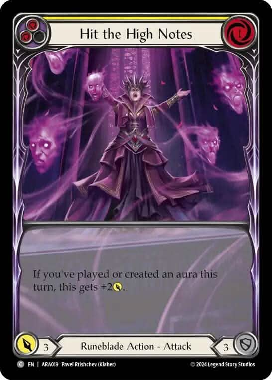 Hit the High Notes (Yellow) [ARA019] (Rosetta Aurora Blitz Deck)