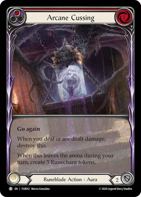 Arcane Cussing (Red) [FLR012] (Rosetta Florian Blitz Deck)