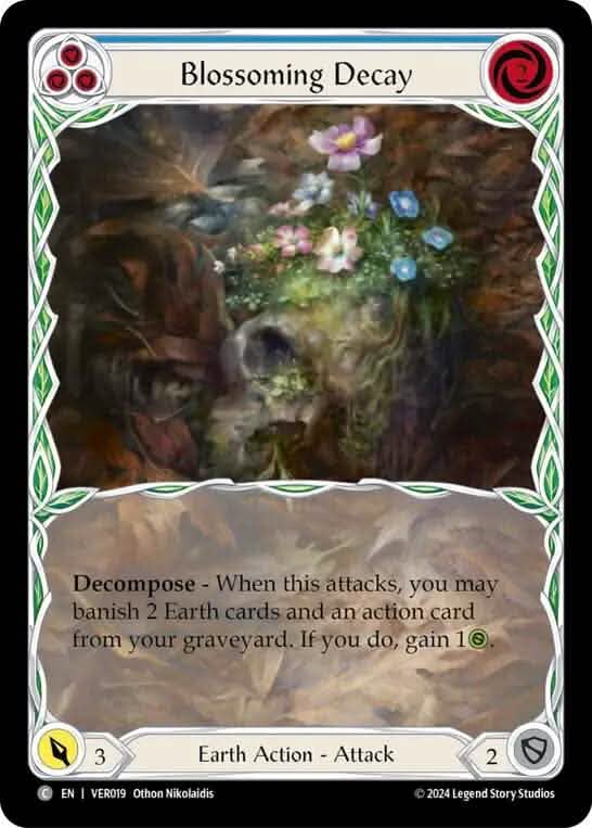 Blossoming Decay (Blue) [VER019] (Rosetta Verdance Blitz Deck)