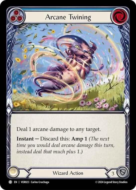Arcane Twining (Blue) [VER023] (Rosetta Verdance Blitz Deck)