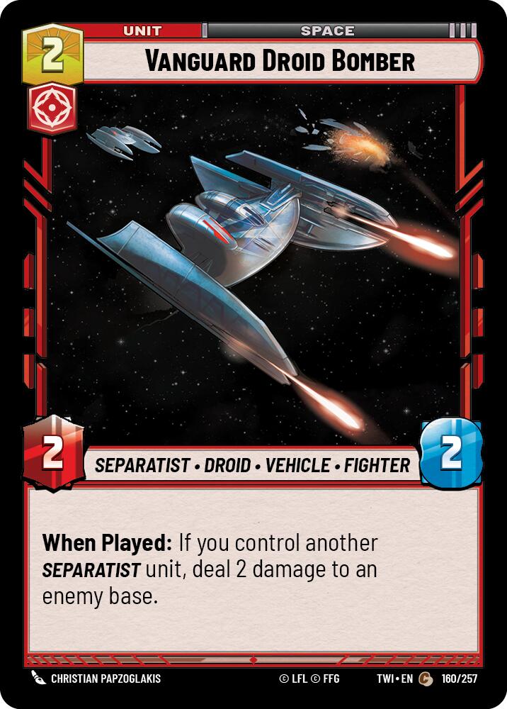 Vanguard Droid Bomber (160/257) [Twilight of the Republic]