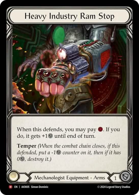 Heavy Industry Ram Stop [AIO005] (Armory Deck: Dash)  Rainbow Foil