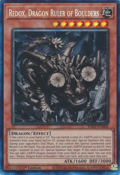 Redox, Dragon Ruler of Boulders (CR) [RA03-EN008] Prismatic Collector's Rare