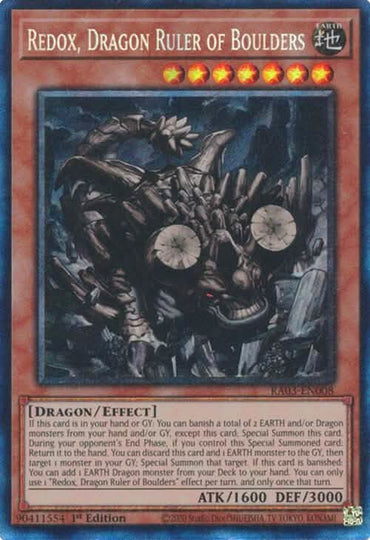 Redox, Dragon Ruler of Boulders (CR) [RA03-EN008] Prismatic Collector's Rare