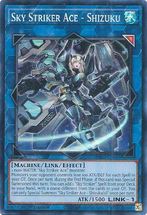 Sky Striker Ace - Shizuku [RA03-EN043] Super Rare