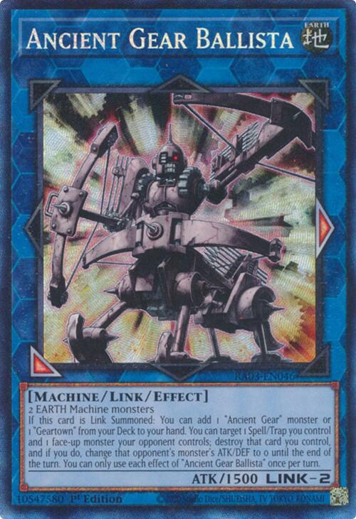 Ancient Gear Ballista (CR) [RA03-EN046] Prismatic Collector's Rare