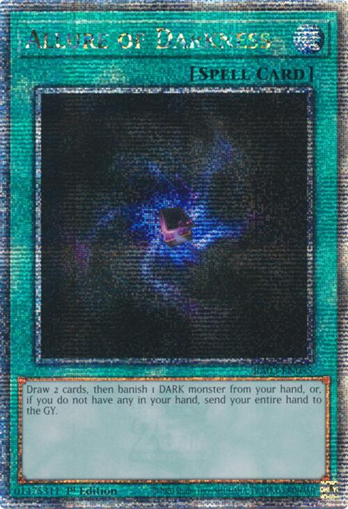 Allure of Darkness (Quarter Century Secret Rare) [RA03-EN055] Quarter Century Secret Rare