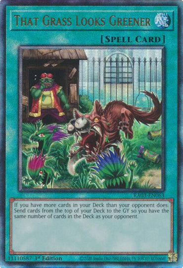 That Grass Looks Greener (UTR) [RA03-EN063] Prismatic Ultimate Rare