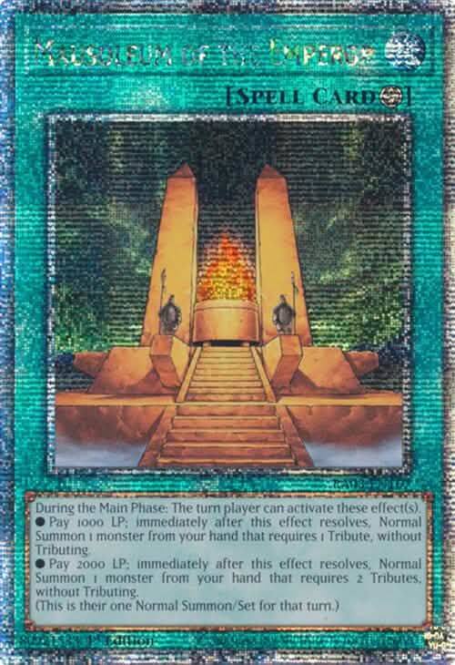 Mausoleum of the Emperor (Quarter Century Secret Rare) [RA03-EN167] Quarter Century Secret Rare