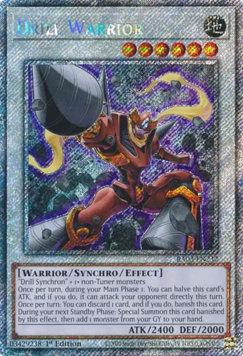 Drill Warrior (Platinum Secret Rare) [RA03-EN232] Platinum Secret Rare