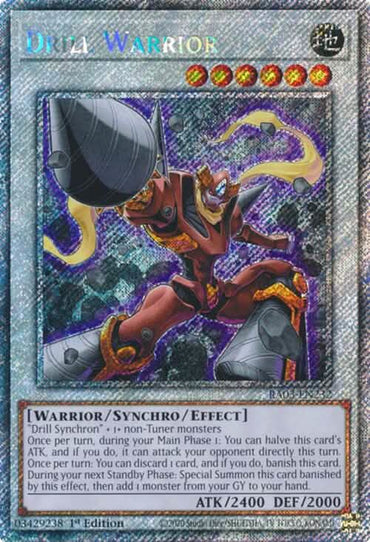 Drill Warrior (Platinum Secret Rare) [RA03-EN232] Platinum Secret Rare
