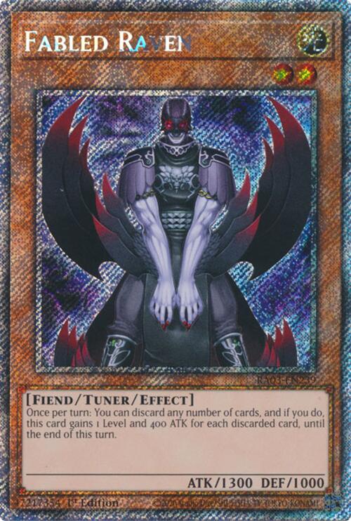 Fabled Raven (Platinum Secret Rare) [RA03-EN239] Platinum Secret Rare