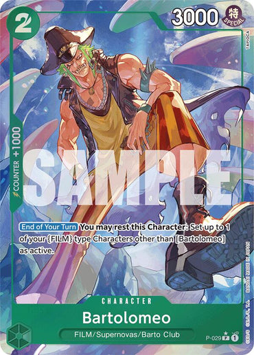 Bartolomeo (P-029) (Full Art) [Premium Booster -The Best-]