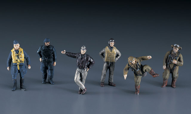 HASEGAWA 1/72 WWII PILOT FIGURE SET