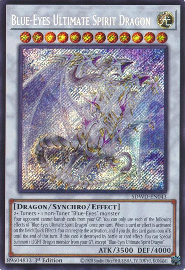 Blue-Eyes Ultimate Spirit Dragon (Secret Rare) [SDWD-EN043] Secret Rare