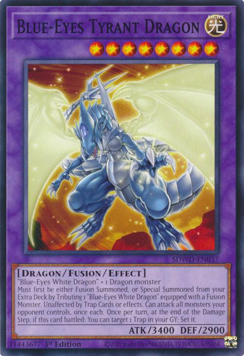 Blue-Eyes Tyrant Dragon [SDWD-EN037] Common