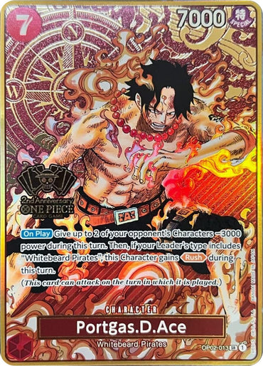 Portgas.D.Ace (Japanese Version 2nd Anniversary Set) [One Piece Promotion Cards]