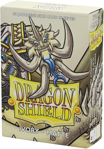 DRAGON SHIELD SLEEVES JAPANESE MATTE IVORY 60CT