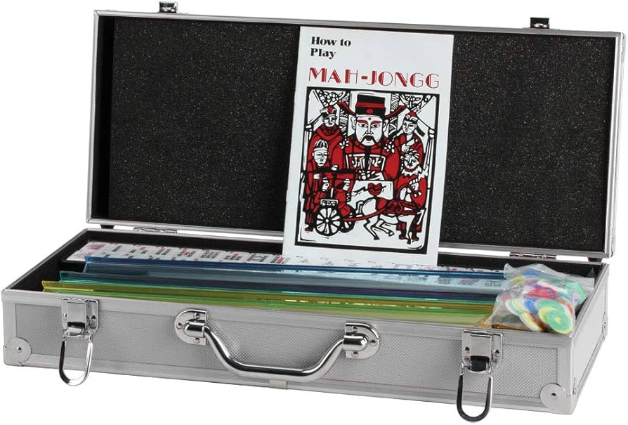 MAH JONG - SILVER/ALUMINUM SET