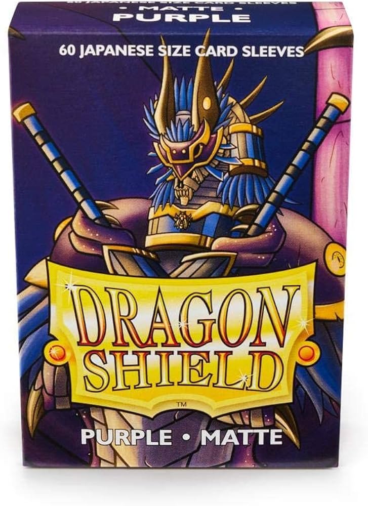 DRAGON SHIELD SLEEVES JAPANESE MATTE PURPLE 60CT
