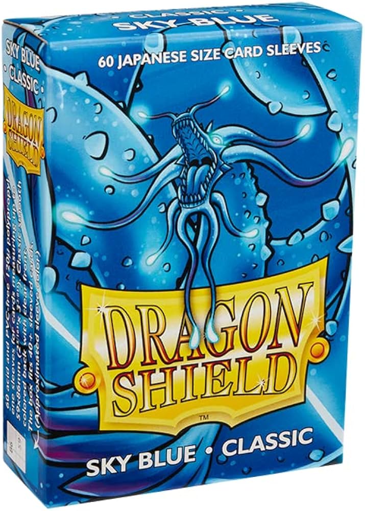 DRAGON SHIELD SLEEVES JAPANESE SKY BLUE 60CT
