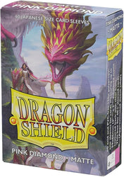 DRAGON SHIELD SLEEVES JAPANESE MATTE PINK DMD 60CT
