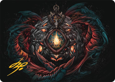 Mox Jasper Art Card (41/54) (Gold-Stamped Signature) [Tarkir: Dragonstorm Art Series]