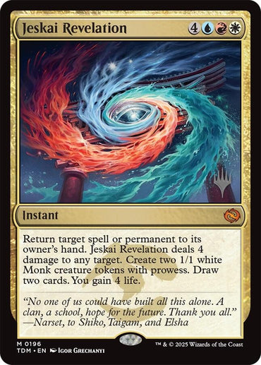 Jeskai Revelation (Promo Pack) [Tarkir: Dragonstorm Promos]