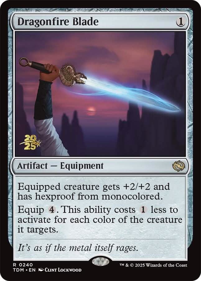 Dragonfire Blade [Tarkir: Dragonstorm Prerelease Cards]