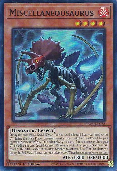 Miscellaneousaurus [RA04-EN022] Super Rare