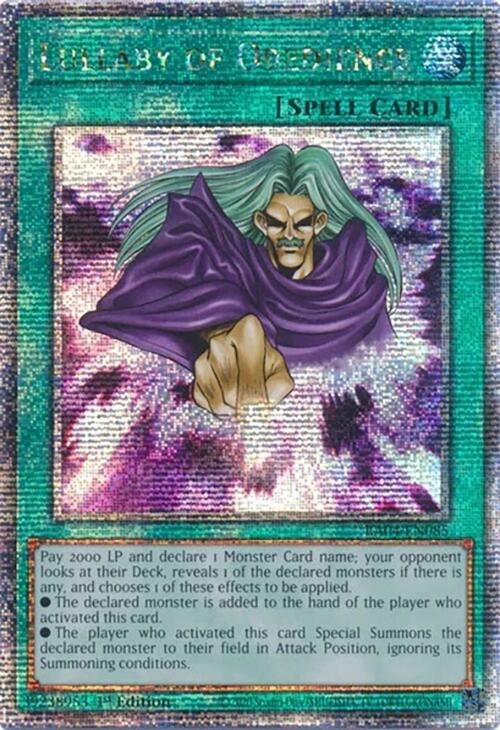 Lullaby of Obedience [RA04-EN085] Quarter Century Secret Rare