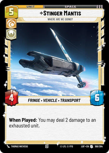 Stinger Mantis - Where Are We Going? (198/264) (198/264) [Legends of the Force]