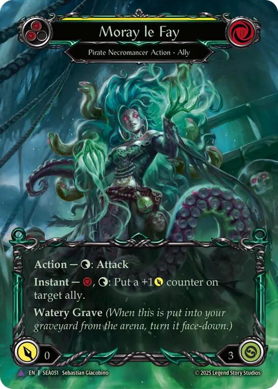 Moray le Fay (Marvel) [SEA051] (High Seas)  Cold Foil