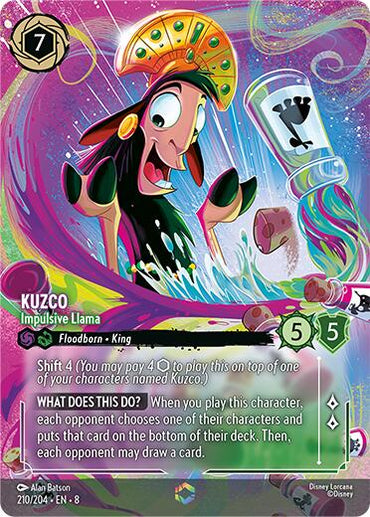 Kuzco - Impulsive Llama (Enchanted) (210/204) [Reign of Jafar]